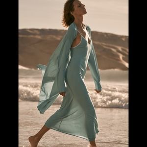 BNWT! Zara Knit dress Set in Light green